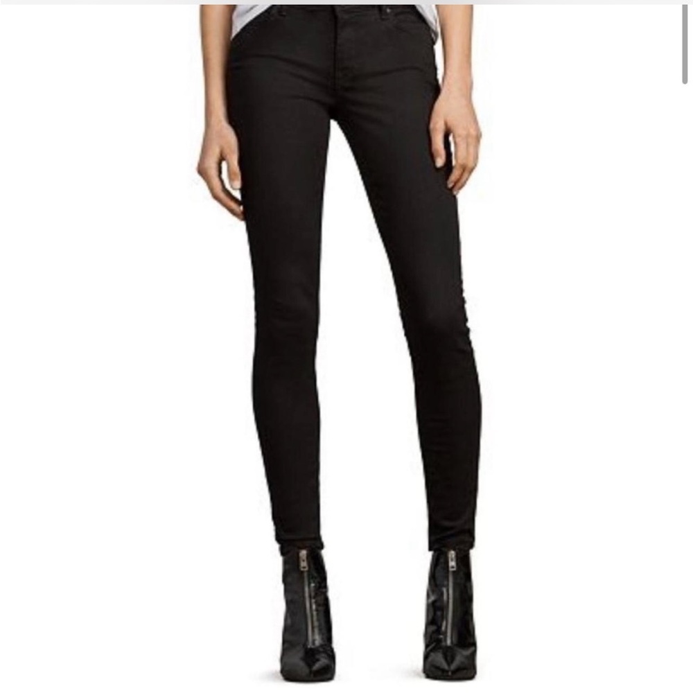 AllSaints Black Denim Jeans